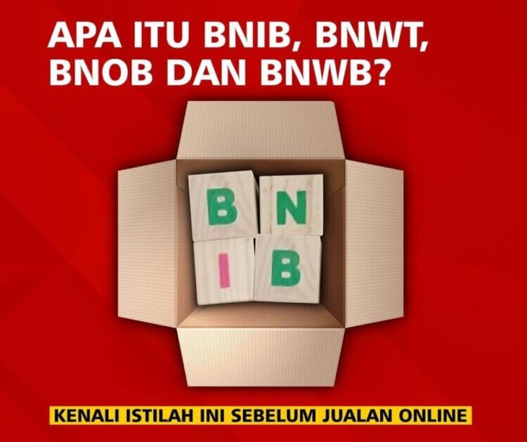 Apa itu BNIB Istilah Belanja Online Lainnya